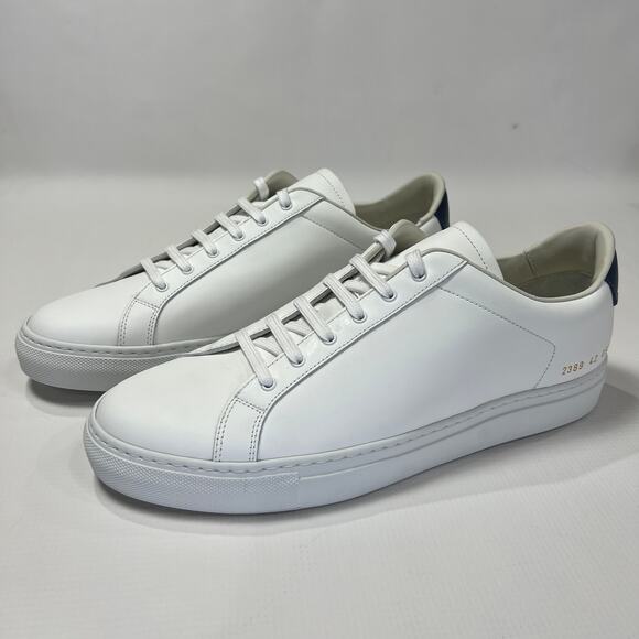 NEW COMMON PROJECTS RETRO Classic Low Sneakers White Navy EU 42 US 9 Shoes ITALY - Picture 5 of 15